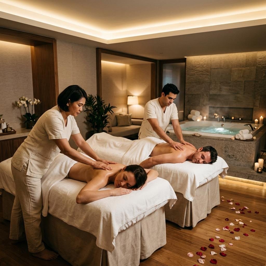 Couple Massage + Jacuzzi